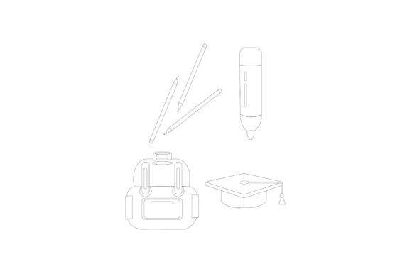 Download School Supply Illustration Set - Premium Resources