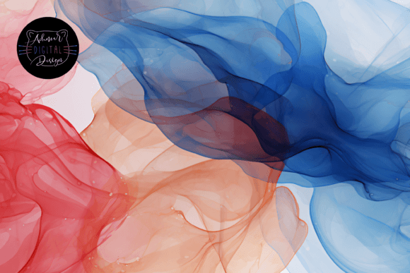 Download Blue and Red Watercolor Ink Background - Blue Collection