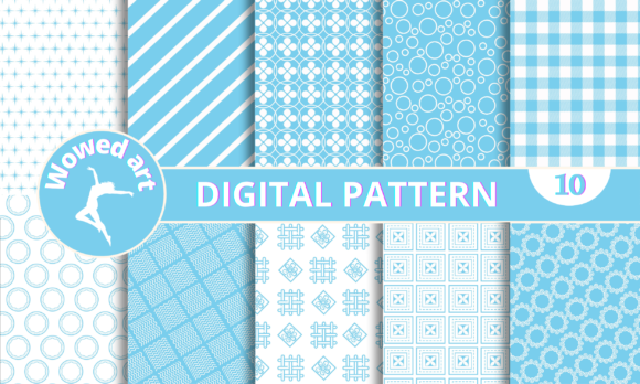Download Pastel Blue Digital Scrapbook Paper Pack - Blue Collection