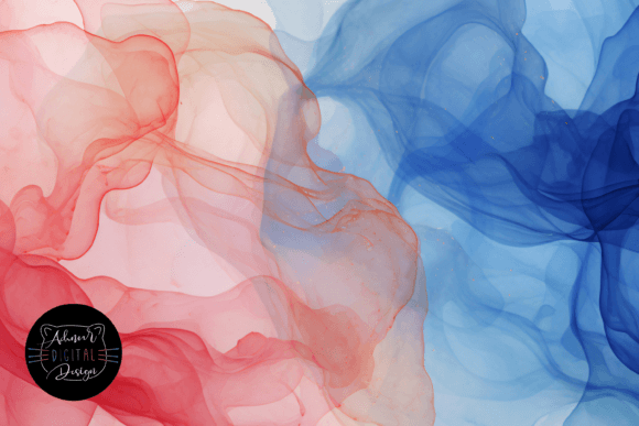 Download Blue and Red Watercolor Ink Background - Blue Collection