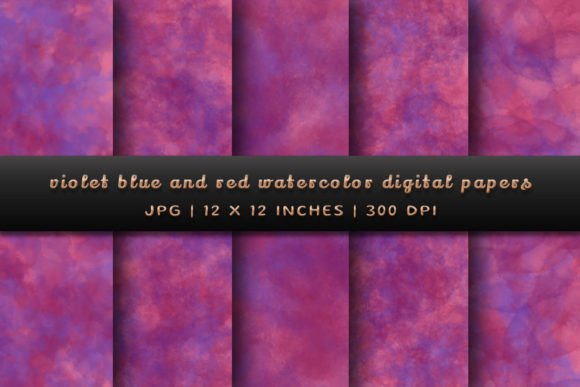 Download Violet Blue and Red Digital Papers - Blue Collection