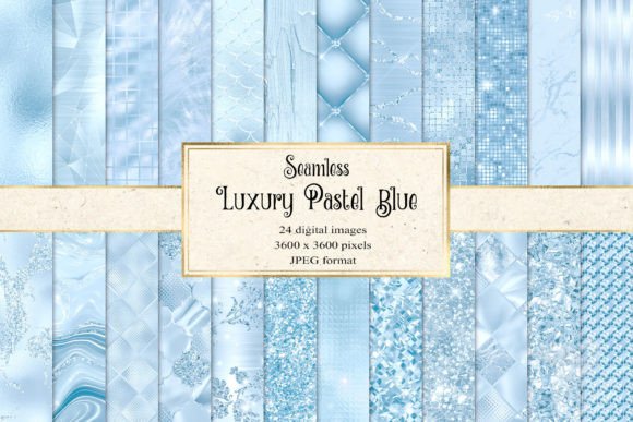 Download Luxury Pastel Blue Digital Paper - Blue Collection