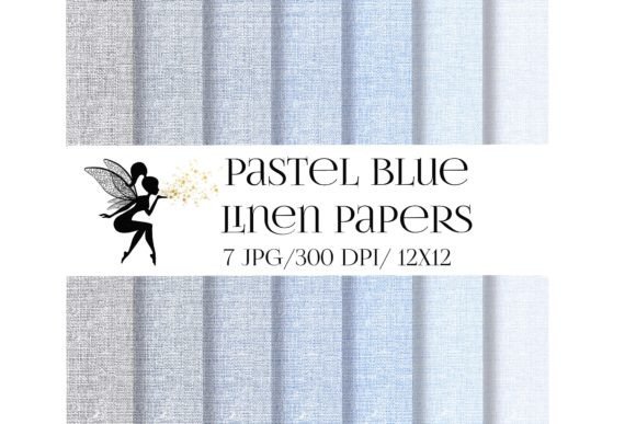 Download Pastel Blue Linen Texture, Digital Paper - Blue Collection