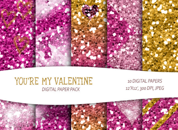 Download Glitter Printable Digital Paper Pack. - Printable digital paper Collection