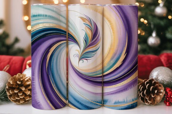 Download Purple Blue Gold Marble 20oz Tumbler - Blue Collection