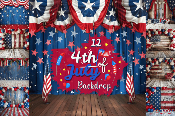 Download 4th of July Digital Backdrop Bundle - 4th of july Collection