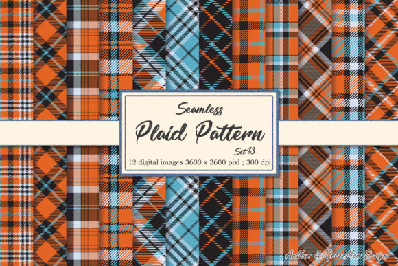 Download Orange Blue Plaid Pattern Seamless - Blue Collection