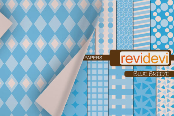 Download Winter Blue Digital Papers - Blue Collection