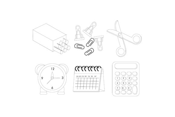 Download School Supply Graphic Illustration - Premium Bundle