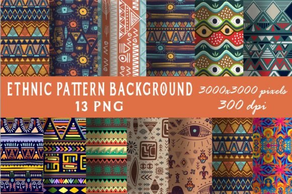 Download Ethnic Digital Paper Background - Ethnic digital paper Collection