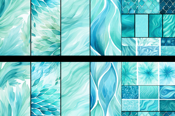 Download Turquoise Blue Patterns - Blue Collection