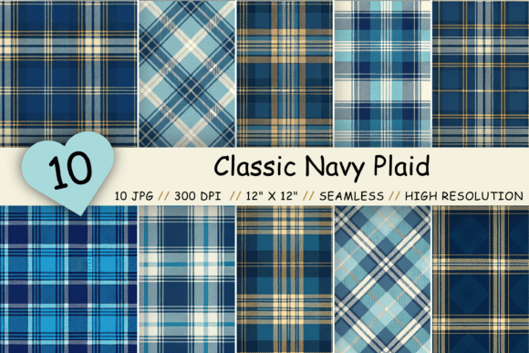 Download Blue Tartan Seamless Pattern, Classic - Blue Collection
