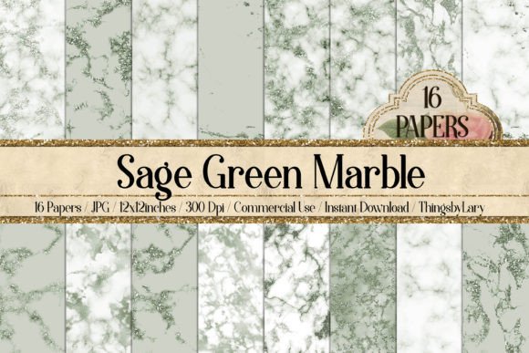 Download Sage Green Marble Pastel Papers - Green Collection