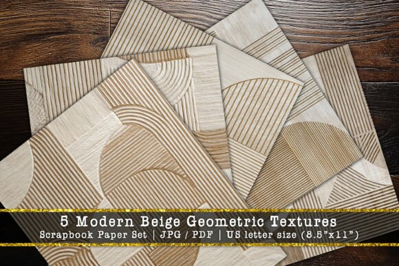 Download Modern Beige Geometric Scrapbook Papers - Geometric scrapbook papers Collection