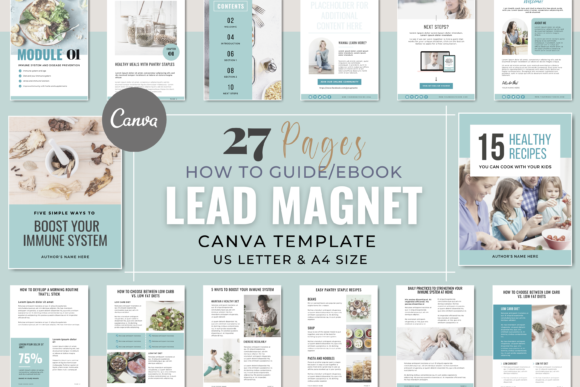 Download Canva Lead Magnet EBook - Pastel Blue - Blue Collection